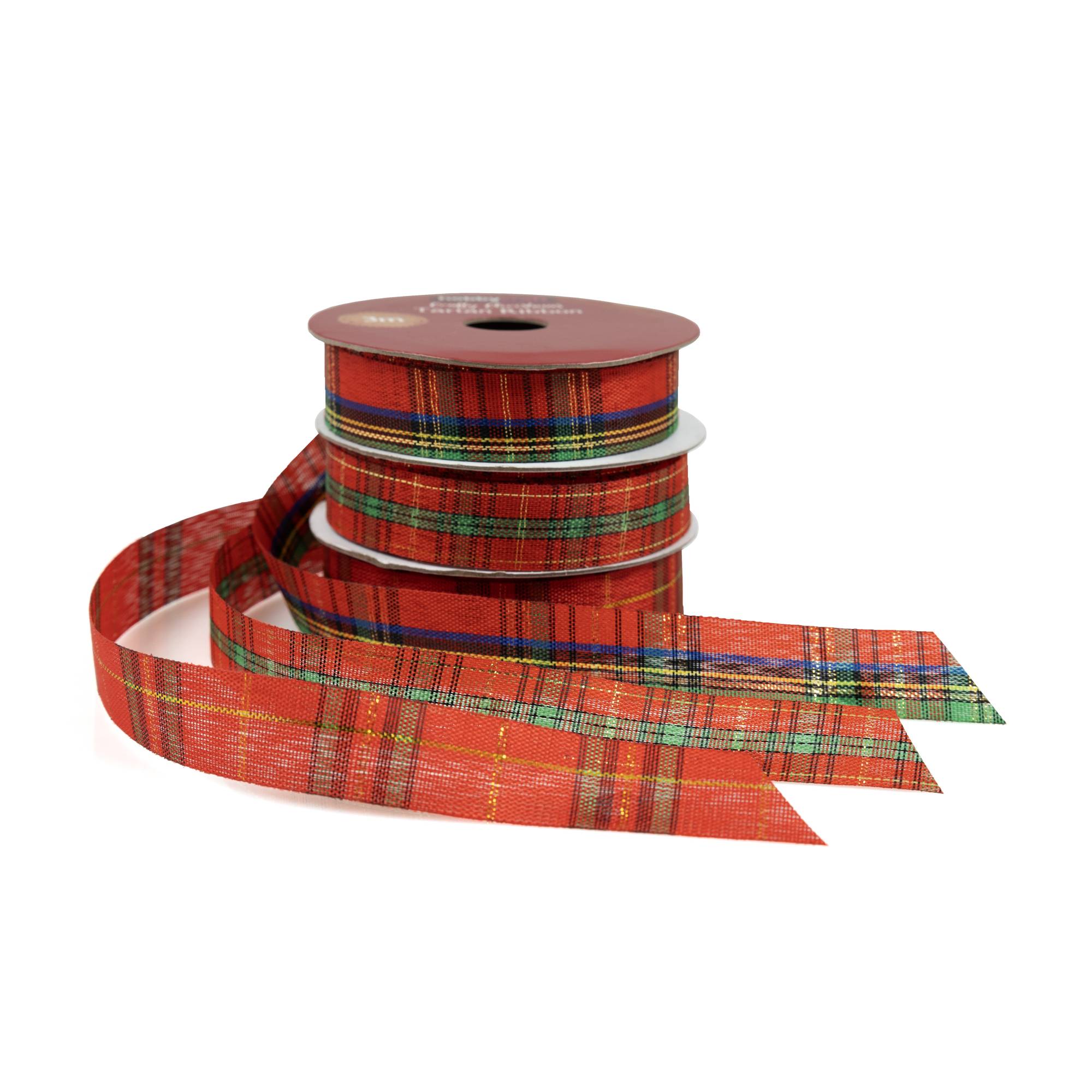 Tartan Ribbons Mm X M Pack Hobbycraft