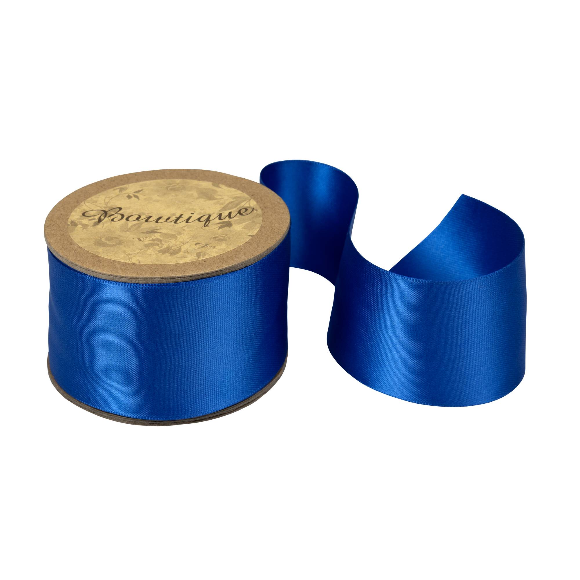 Royal Blue Double Faced Satin Ribbon 36mm X 5m Hobbycraft