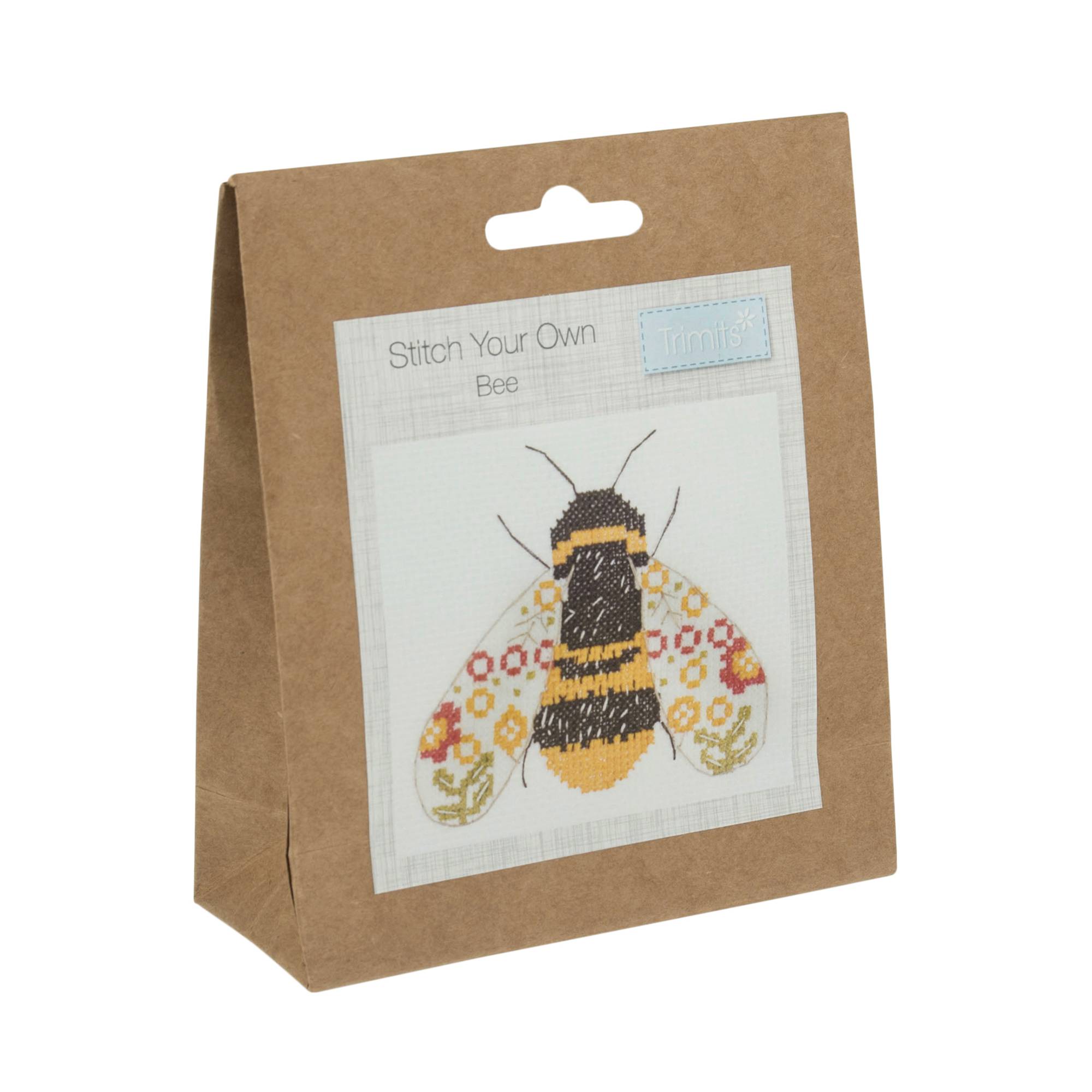 Trimits Bee Counted Cross Stitch Kit Cm X Cm Hobbycraft