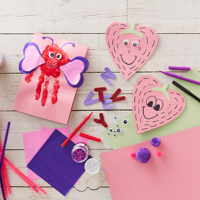 Handful of Love Card - A 3D Valentines Craft for Kids - Taming Little  Monsters