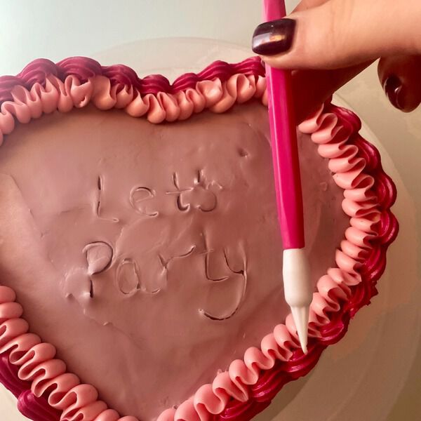 Heart Shaped Cake - In Bloom Bakery