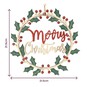 Merry Christmas Wooden Wreath 22cm image number 4