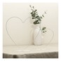 White Metal Heart Frame Decoration 30cm image number 3