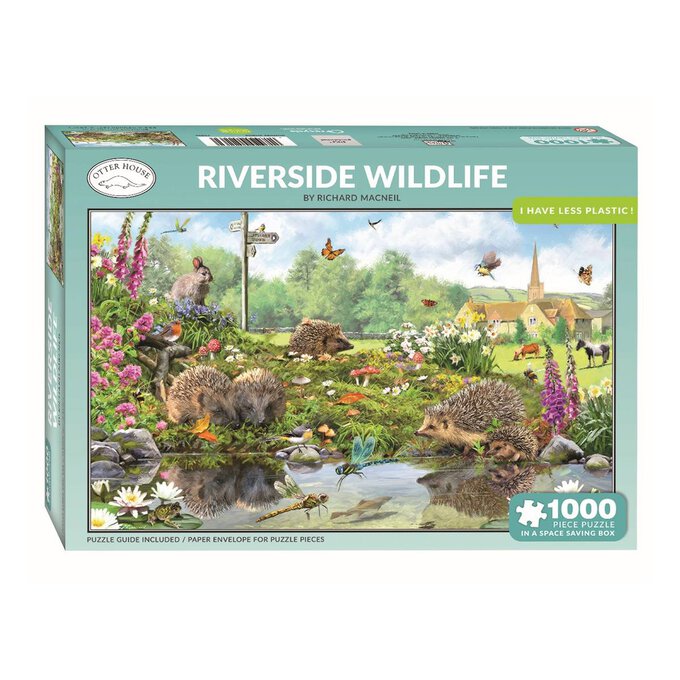 Otter House Riverside Wildlife Jigsaw Puzzle 1000 Pieces image number 1