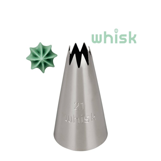 Whisk Open Star Tip No. 21 image number 1