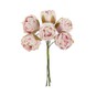 Pink Round Petite Flower Picks 6 Pieces image number 1