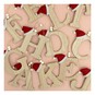 Hanging Wooden Christmas Letter J 9cm image number 2