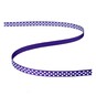 Purple Grosgrain Polka Dot Ribbon 6mm x 5m image number 2