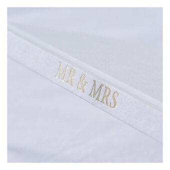 Ginger Ray White Embossed Wedding Guest Book image number 3