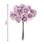 Mini Lilac Open Rose Wired Floral Picks 10 Pack image number 4