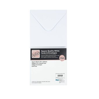 Anita’s White Cards and Envelopes 13.5cm x 13.5cm 50 Pack image number 4