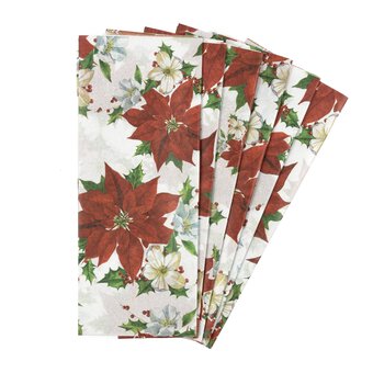 Poinsettia Tissue Paper 50cm x 75cm 6 Pack