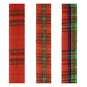 Tartan Ribbons 15mm x 3m 3 Pack image number 2