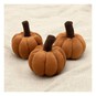 Mini Rust Plush Pumpkins 4.5cm 3 Pack image number 3