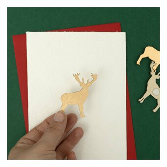 Gold Stag Wooden Toppers 4 Pack