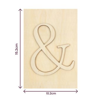 Wooden Symbol & Plaque 10cm x 15cm image number 4