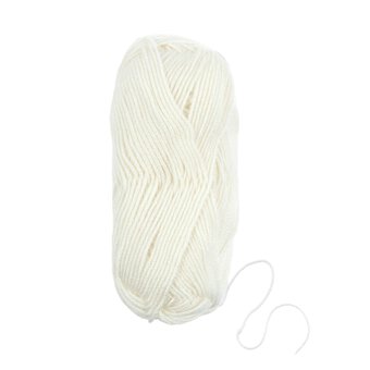 Knitcraft White Bambino Boo Yarn 50g  image number 3