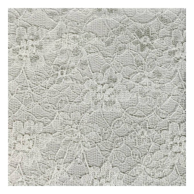 Cream Floral Lace Fabric – Pound Fabrics