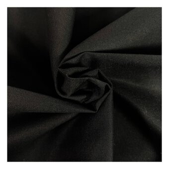 Women’s Institute Black Premium Cotton Fabric by the Metre