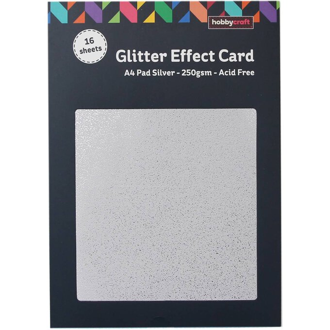 Silver Glitter Cardstock 10 Pcs Glitter Card Paper A4 Sparkle Card