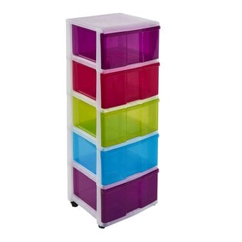 Sundis Multicolour Storage Tower 5 Drawers