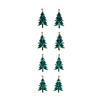 Christmas Tree Gem Stickers 8 Pack