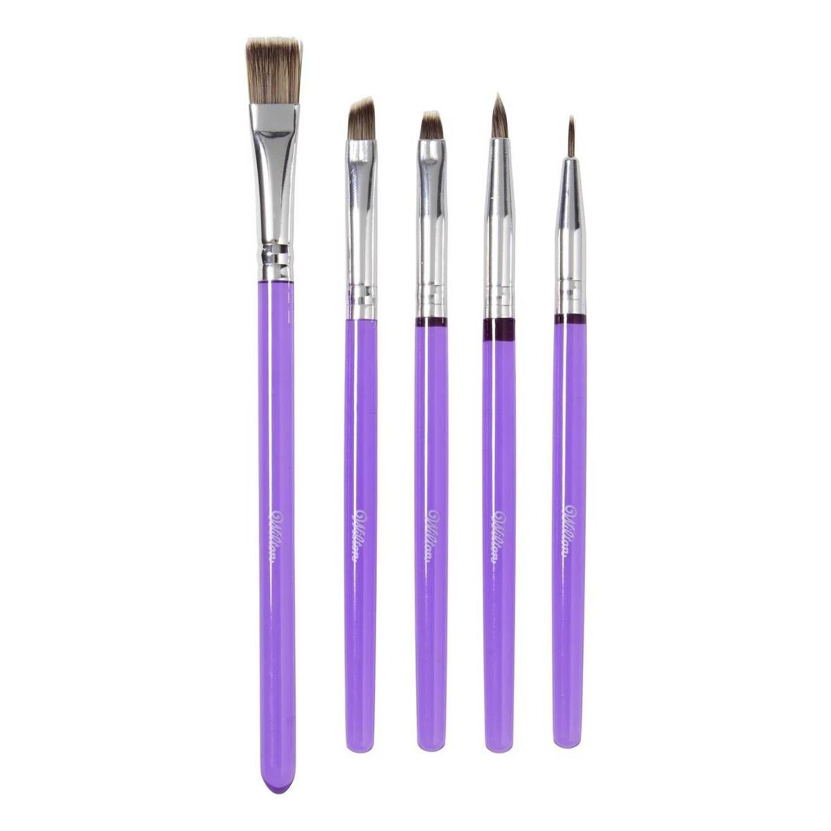 Wilton Cake Decorating Tools 5-Piece Brush Set, Synthetic Bristles -  Imported Products from USA - iBhejo