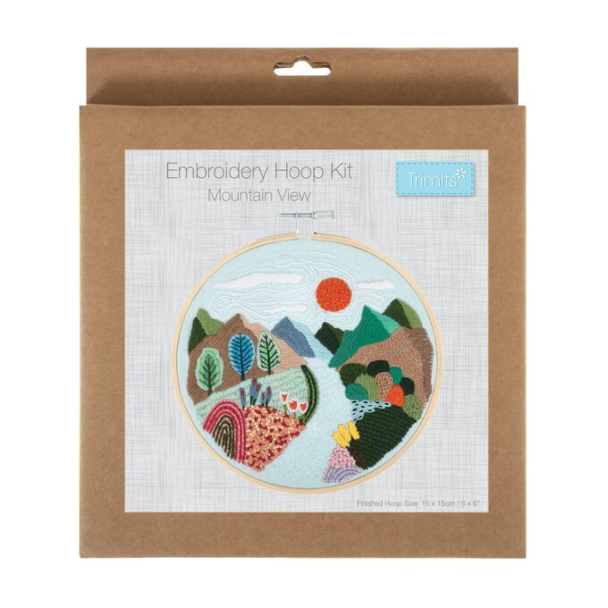 Trimits Mountain View Embroidery Hoop Kit image number 1