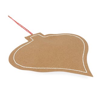 Kraft Paper Bauble Decoration 15cm image number 4