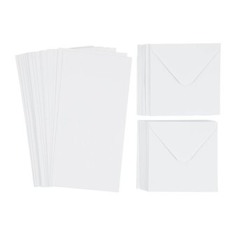 Anita’s White Cards and Envelopes 13.5cm x 13.5cm 50 Pack image number 3