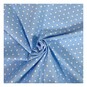 Pale Blue Simple Polka Polycotton Fabric by the Metre image number 1