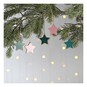 Natural Wood Hanging Stars 5.5cm 10 Pack image number 2