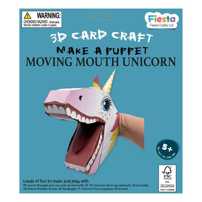 Make a Moving Mouth Unicorn Puppet Kit image number 1