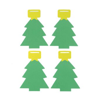 Christmas Tree Foam Shape 4 Pack