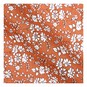 Orange Floral Single Cotton Fat Quarter image number 2
