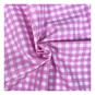 Pink Gingham Polycotton Fabric by the Metre image number 1