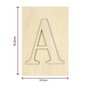 Wooden Letter A Plaque 10cm x 15cm image number 4