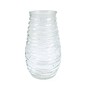 Clear Textured Glass Vase 15cm x 8cm image number 1