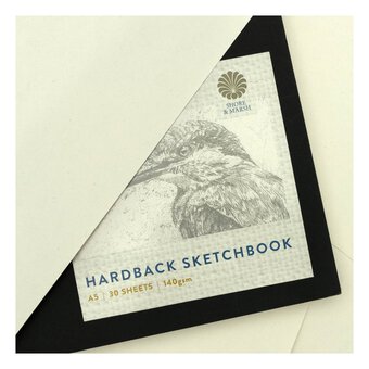 Shore & Marsh Portrait Hardback Sketchbook A5 30 Sheets image number 2