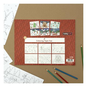 Christmas Colouring Paper Pad