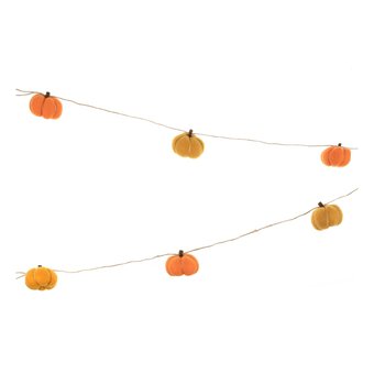 Orange Felt Pumpkin Garland 1.5m