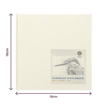 Shore & Marsh White Square Hardback Sketchbook 19cm x 19cm 95 Sheets image number 6