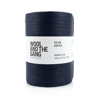 Wool and the Gang Midnight Blue Ra-Ra-Raffia 100g