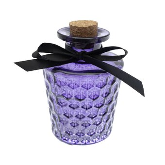 Purple Textured Potion Bottle 10cm