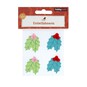 Pom Pom Holly Stickers 4 Pack image number 1