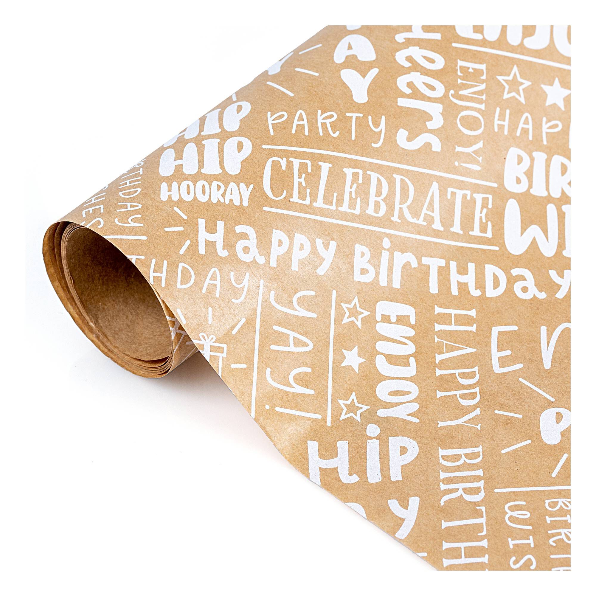 Assorted Kraft Fashion Wrapping Paper 69cm x 2m | Hobbycraft