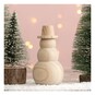 Wooden Snowman 13cm image number 1