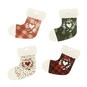 Tartan Stocking Card Toppers 4 Pack image number 1