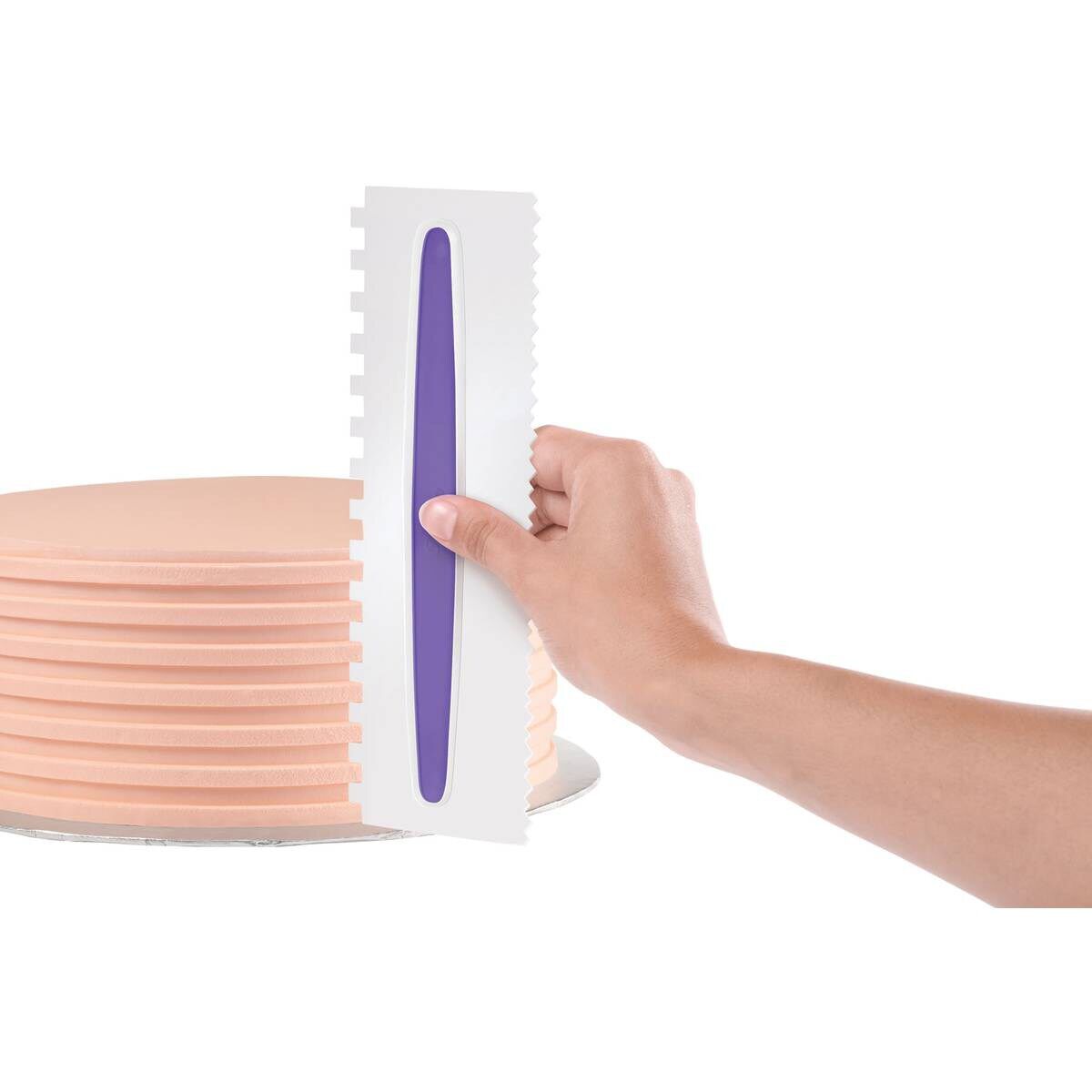 3PCS Cake Scraper Plastic Cake Decorating Comb Fondant Cake Pattern Styling  Kit Baking Tools | Walmart Canada