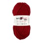 Knitcraft Red Shine Bright Chunky Yarn 100g image number 1